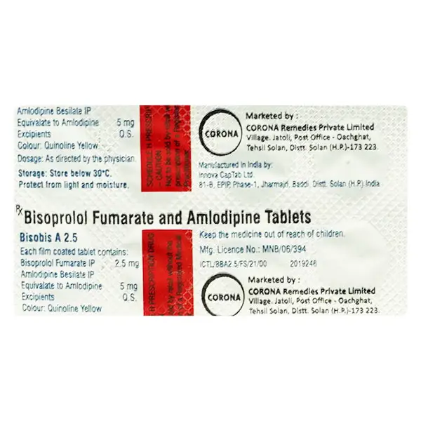 Bisobis A 5mg/2.5mg Tablet